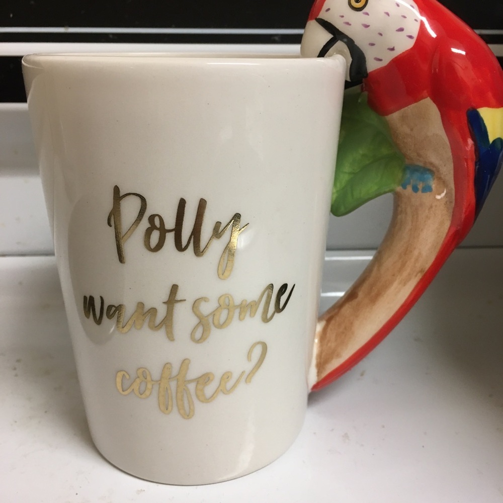 Coffee mug parrot 5”